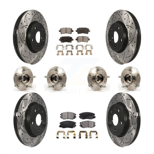 [Avant + Arrière] Kit d'ensemble roulement de roue et moyeu pour 2018-2019 Chevrolet Impala KBB-111348 par Transit Auto
