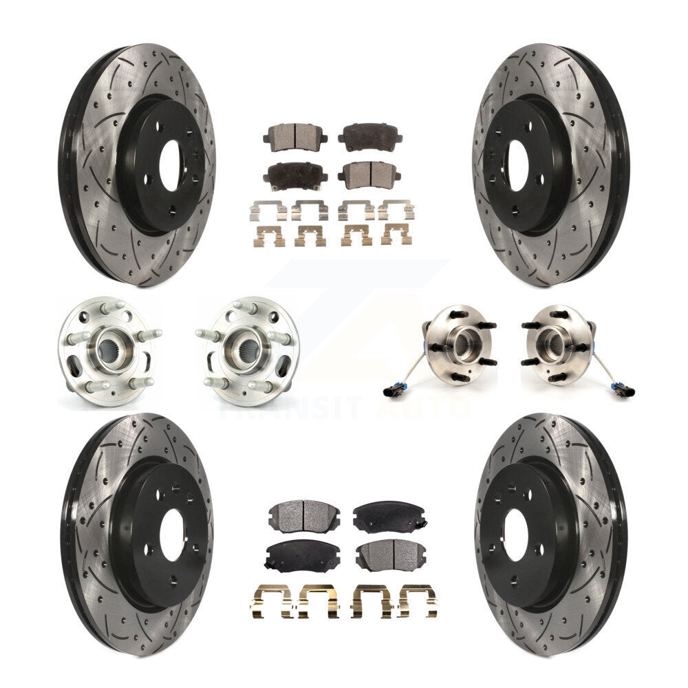 [Avant + Arrière] Kit d'ensemble roulement de roue et moyeu pour 2010 Buick Allure KBB-111349