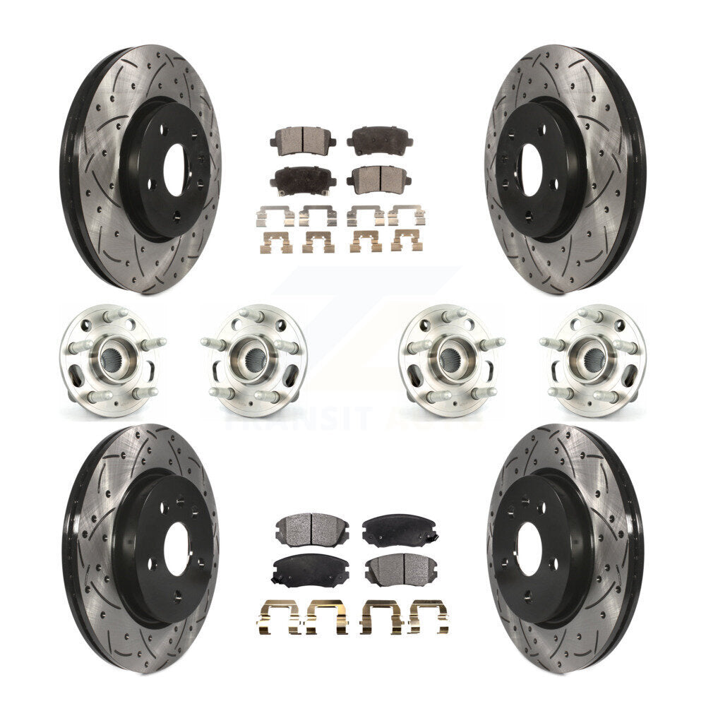 [Avant + Arrière] Kit d'ensemble roulement de roue et moyeu pour Chevrolet Malibu Impala Buick LaCrosse KBB-111350
