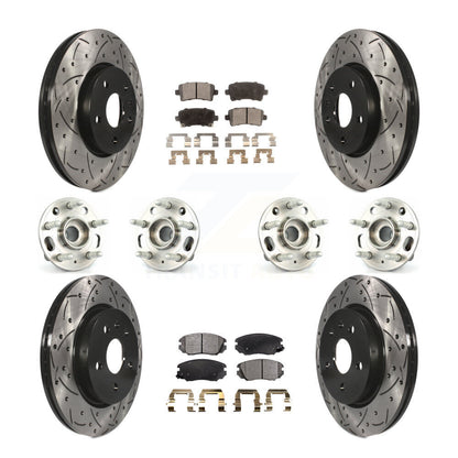 [Avant + Arrière] Kit d'ensemble roulement de roue et moyeu pour Chevrolet Malibu Impala Buick LaCrosse KBB-111350