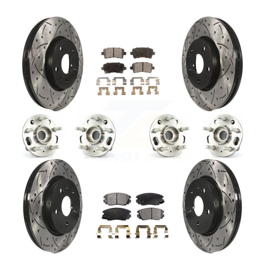 [Avant + Arrière] Kit d'ensemble roulement de roue et moyeu pour Chevrolet Malibu Impala Buick LaCrosse KBB-111350