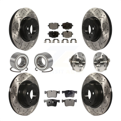 [Avant + Arrière] Kit d'ensemble roulement de roue et moyeu pour 2012 BMW X3 From 10 11 KBB-111353 par Transit Auto