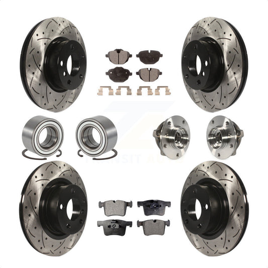 [Avant + Arrière] Kit d'ensemble roulement de roue et moyeu pour BMW X3 KBB-111354 par Transit Auto