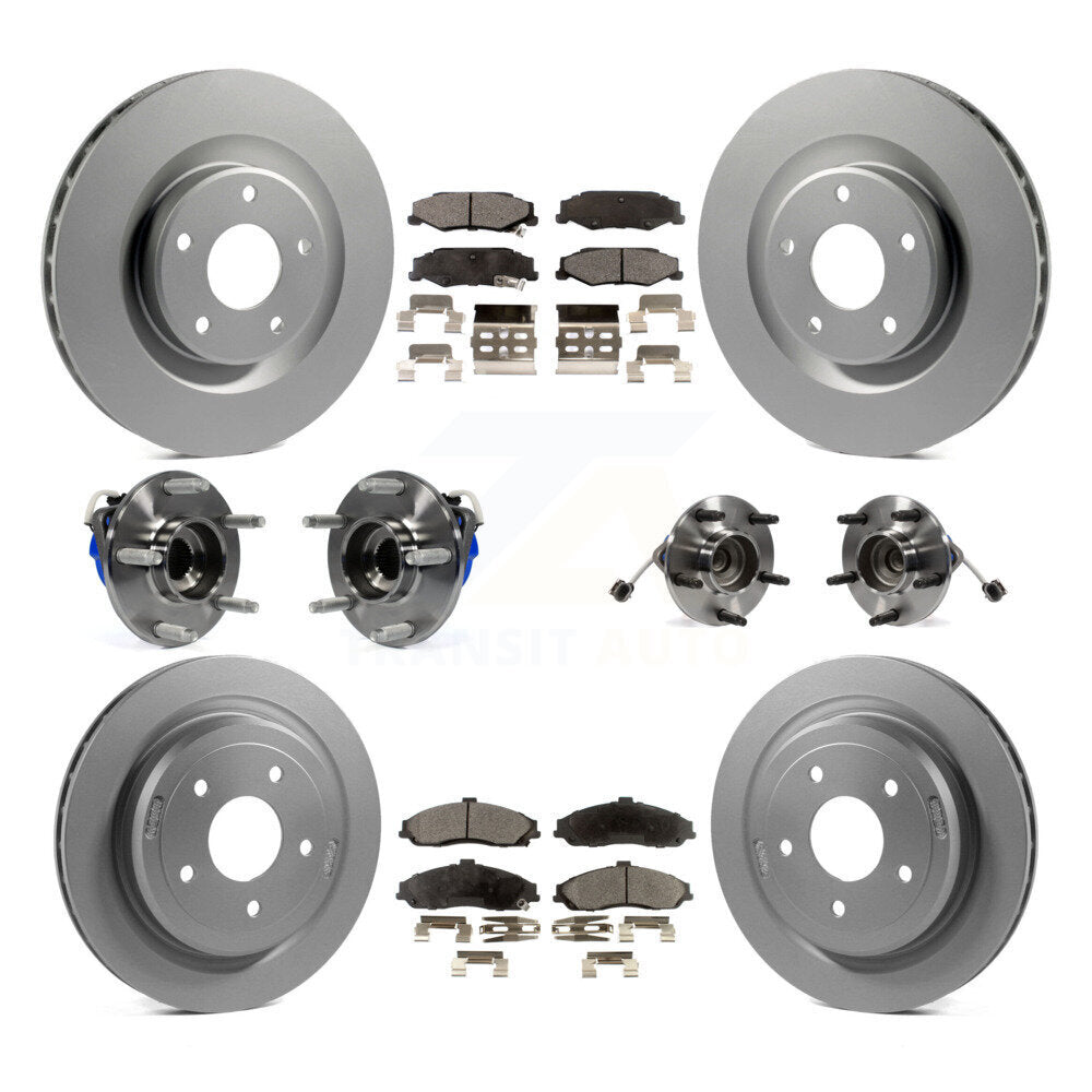 [Avant + Arrière] Kit d'ensemble roulement de roue et moyeu pour Chevrolet Corvette Cadillac XLR KBB-111456