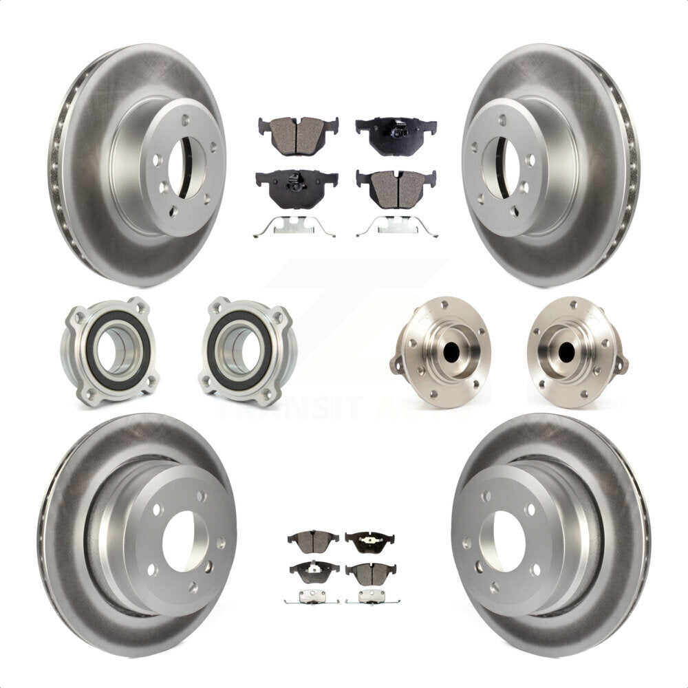 [Avant + Arrière] Kit d'ensemble roulement de roue et moyeu pour 2010 BMW 528i KBB-111472 par Transit Auto