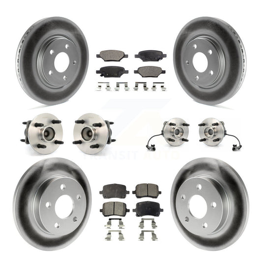 [Avant + Arrière] Kit d'ensemble roulement de roue et moyeu pour 2004-2007 Saturn Ion Supercharged avec 4-Wheel ABS avec 4 Lug Wheels KBB-111481
