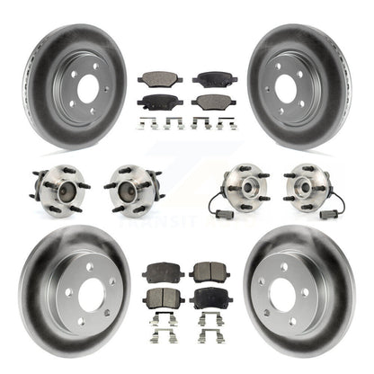 [Avant + Arrière] Kit d'ensemble roulement de roue et moyeu pour Chevrolet Cobalt Saturn Ion avec 5 Lug Wheels KBB-111484