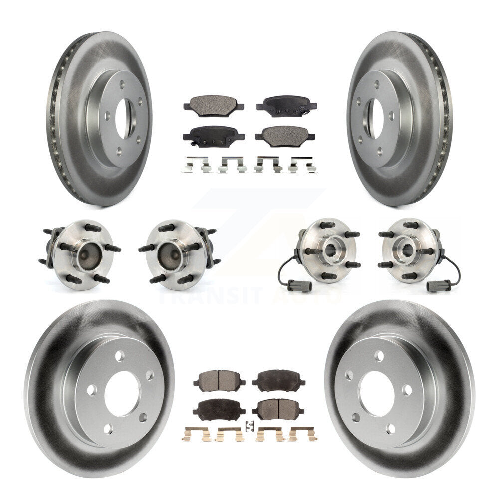 [Avant + Arrière] Kit d'ensemble roulement de roue et moyeu pour 2010 Pontiac G5 avec 5 Lug Wheels KBB-111485