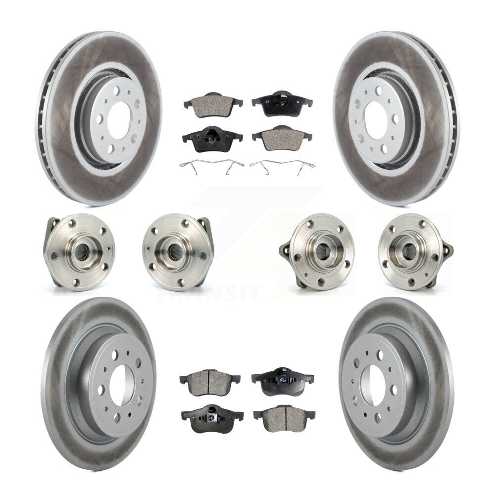 [Avant + Arrière] Kit d'ensemble roulement de roue et moyeu pour 2008 Volvo S60 AWD avec 316mm Diameter Rotor KBB-111488