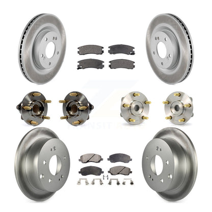 [Avant + Arrière] Kit d'ensemble roulement de roue et moyeu pour 2006 Mitsubishi Eclipse 2.4L To 10 31 05 KBB-111491