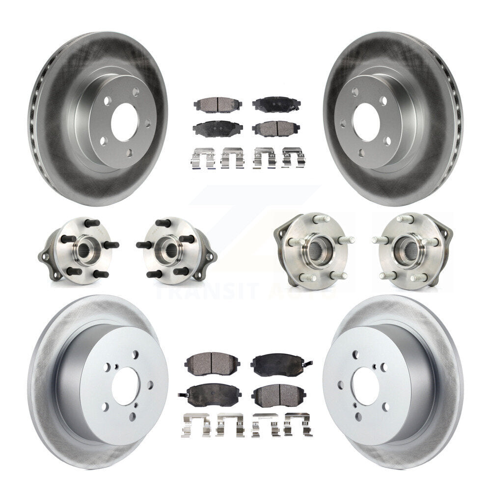 [Avant + Arrière] Kit d'ensemble roulement de roue et moyeu pour 2005 Subaru Legacy i Limited avec 277mm Diameter Rotor KBB-111501