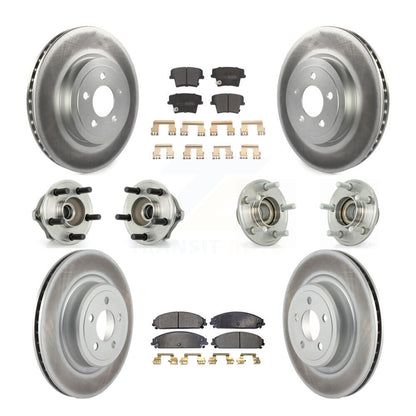 [Avant + Arrière] Kit d'ensemble roulement de roue et moyeu pour 2006-2008 Dodge Charger RWD avec 5.7L 3.5L avec Police Package KBB-111510