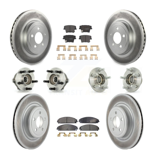 [Avant + Arrière] Kit d'ensemble roulement de roue et moyeu pour 2006-2008 Dodge Charger RWD avec 5.7L 3.5L avec Police Package KBB-111510