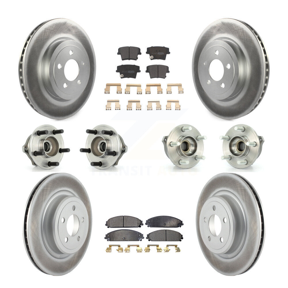 [Avant + Arrière] Kit d'ensemble roulement de roue et moyeu pour 2007-2008 Dodge Charger AWD avec 5.7L avec Police Package KBB-111518