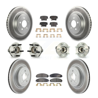 [Avant + Arrière] Kit d'ensemble roulement de roue et moyeu pour 2007-2008 Dodge Charger AWD avec 5.7L avec Police Package KBB-111518