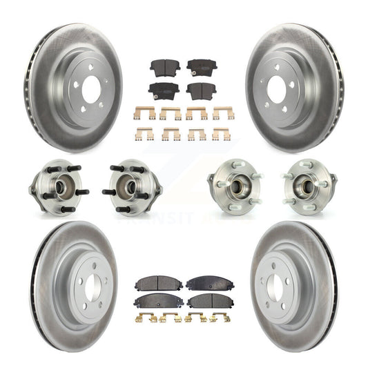 [Avant + Arrière] Kit d'ensemble roulement de roue et moyeu pour 2007-2008 Dodge Charger AWD avec 5.7L avec Police Package KBB-111518