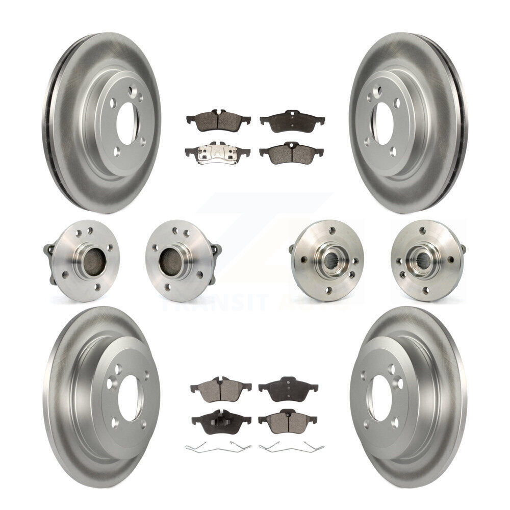 [Avant + Arrière] Kit d'ensemble roulement de roue et moyeu pour 2002-2005 Mini Cooper avec 276mm Diameter Rotor KBB-111520