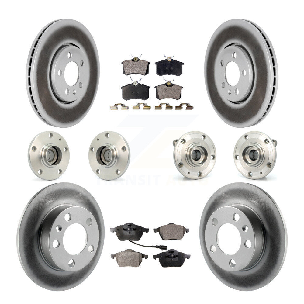 [Avant + Arrière] Kit d'ensemble roulement de roue et moyeu pour 2006 Volkswagen Jetta avec 288mm Diameter 7th 8th Digit Of VIN Is "9M" Or "1J" KBB-111528