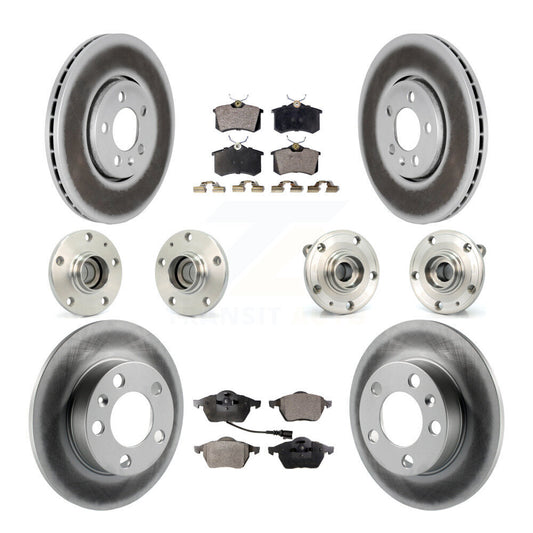 [Avant + Arrière] Kit d'ensemble roulement de roue et moyeu pour 2006 Volkswagen Jetta avec 288mm Diameter 7th 8th Digit Of VIN Is "9M" Or "1J" KBB-111528