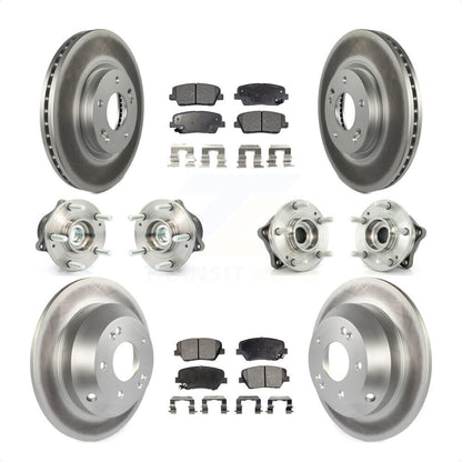 [Avant + Arrière] Kit d'ensemble roulement de roue et moyeu pour Kia Sorento Hyundai Santa Fe avec ABS Brakes FWD KBB-111545 par Transit Auto