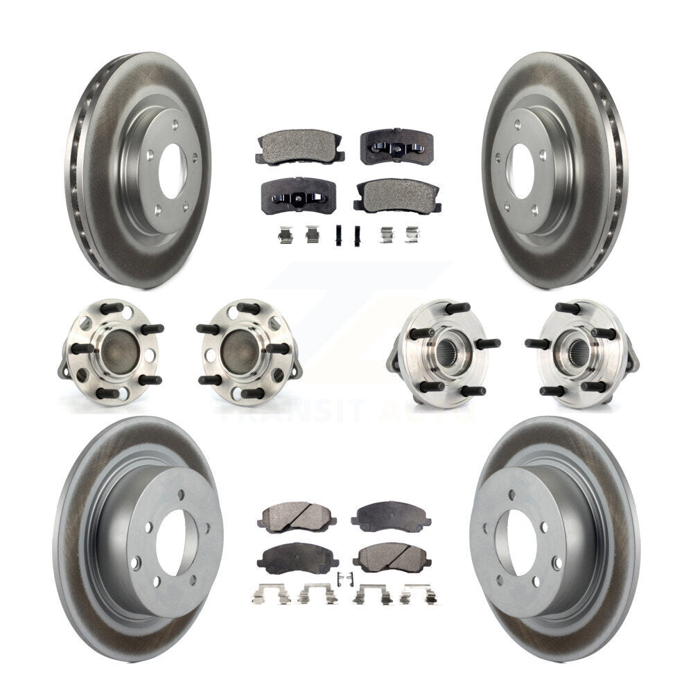[Avant + Arrière] Kit d'ensemble roulement de roue et moyeu pour Chrysler Dodge Avenger Sebring 200 avec 302mm Diameter Rotor KBB-111556