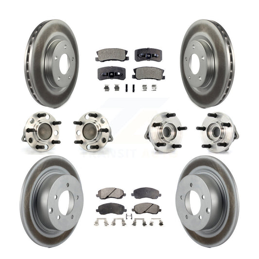 [Avant + Arrière] Kit d'ensemble roulement de roue et moyeu pour Chrysler Dodge Avenger Sebring 200 avec 302mm Diameter Rotor KBB-111556