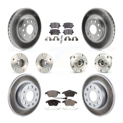 [Avant + Arrière] Kit d'ensemble roulement de roue et moyeu pour 2006-2009 Volkswagen Rabbit 4 Bolt Mounting Flange KBB-111560 par Transit Auto