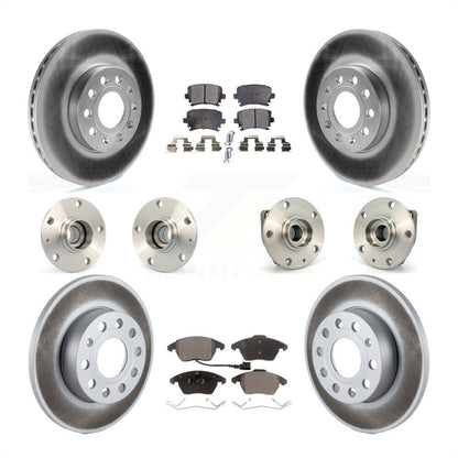 [Avant + Arrière] Kit d'ensemble roulement de roue et moyeu pour 2006-2009 Volkswagen Rabbit 3 Bolt Mounting Flange KBB-111570 par Transit Auto