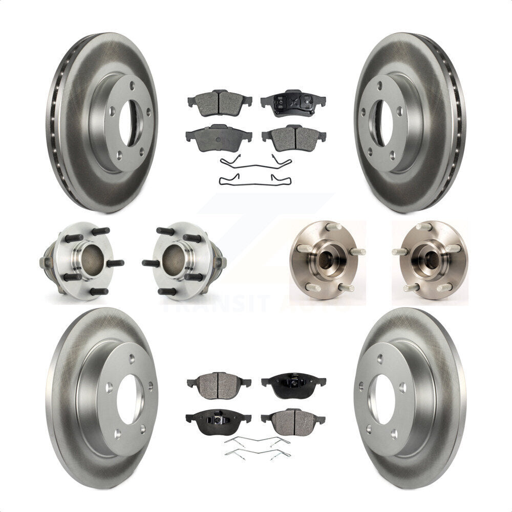 [Avant + Arrière] Kit d'ensemble roulement de roue et moyeu pour Mazda 3 2.0L avec 4-Wheel ABS KBB-111575 par Transit Auto