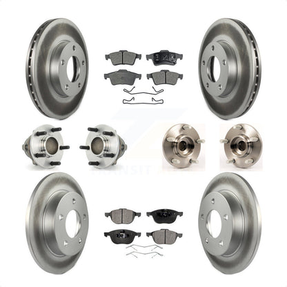 [Avant + Arrière] Kit d'ensemble roulement de roue et moyeu pour Mazda 3 2.0L avec 4-Wheel ABS KBB-111575 par Transit Auto