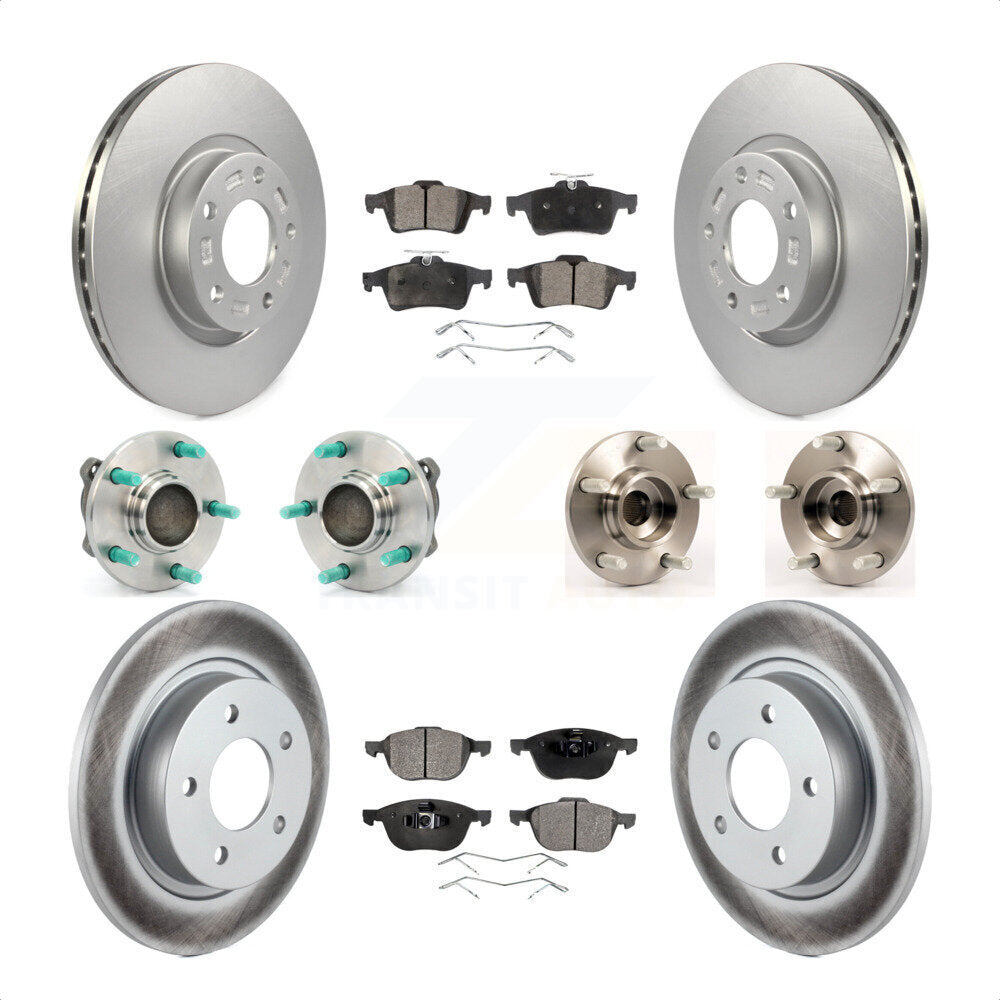 [Avant + Arrière] Kit d'ensemble roulement de roue et moyeu pour Mazda 3 2.3L avec Non-ABS KBB-111576 par Transit Auto