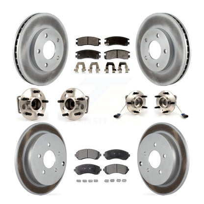 [Avant + Arrière] Kit d'ensemble roulement de roue et moyeu pour 2001-2005 Pontiac Aztek FWD avec rear brakes 4-Wheel ABS KBB-111581
