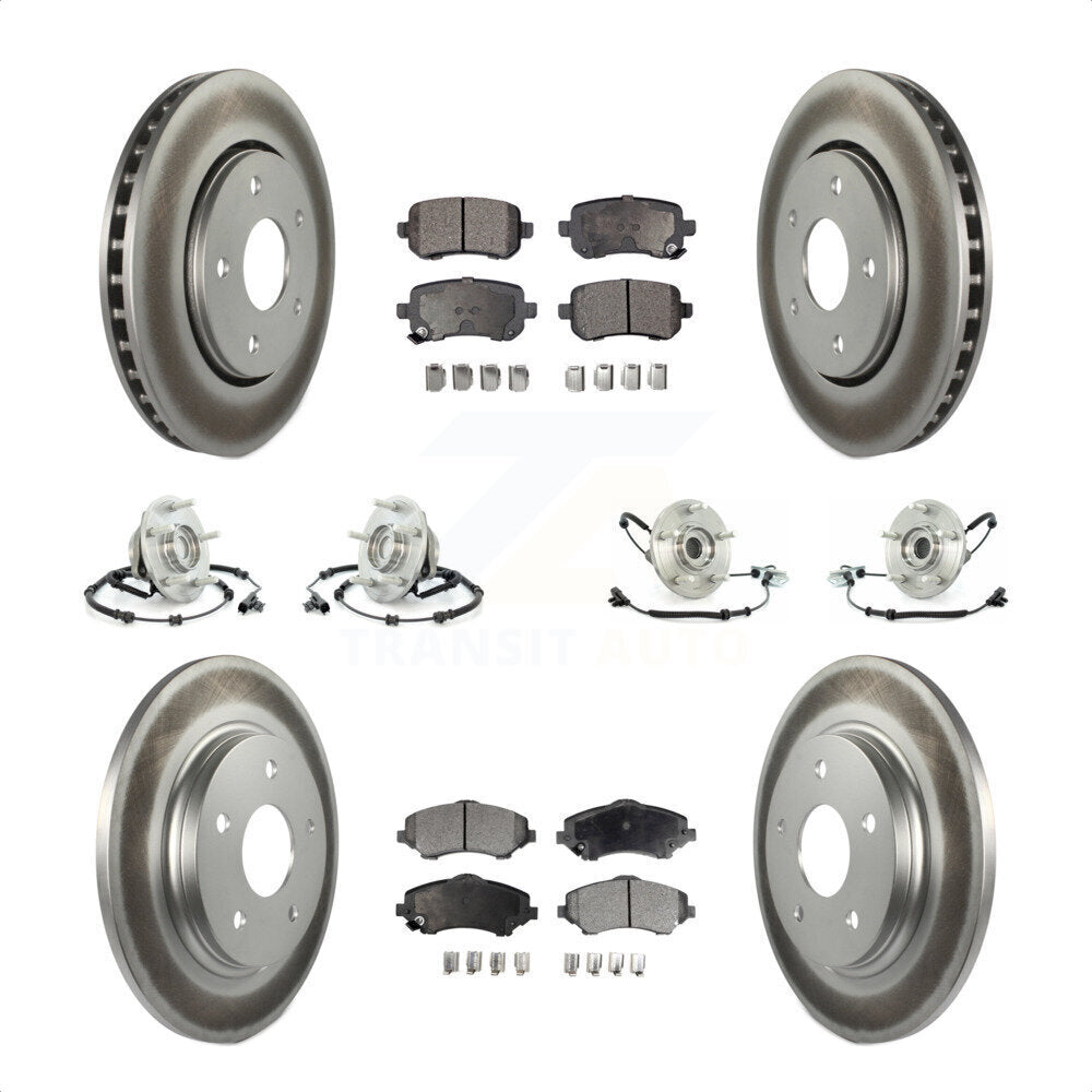 [Avant + Arrière] Kit d'ensemble roulement de roue et moyeu pour Chrysler Town & Country Dodge Grand Caravan Volkswagen Routan KBB-111593 par Transit Auto