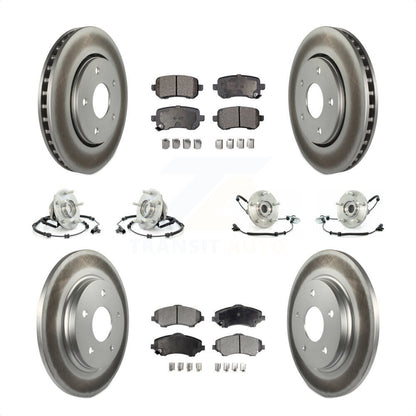 [Avant + Arrière] Kit d'ensemble roulement de roue et moyeu pour Chrysler Town & Country Dodge Grand Caravan Volkswagen Routan KBB-111593 par Transit Auto