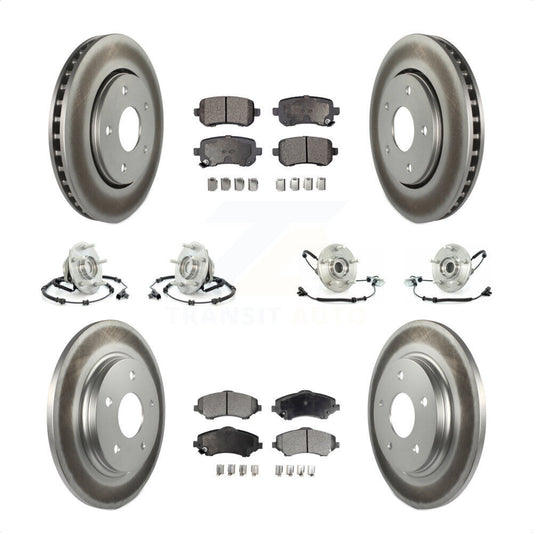 [Avant + Arrière] Kit d'ensemble roulement de roue et moyeu pour Chrysler Town & Country Dodge Grand Caravan Volkswagen Routan KBB-111593 par Transit Auto