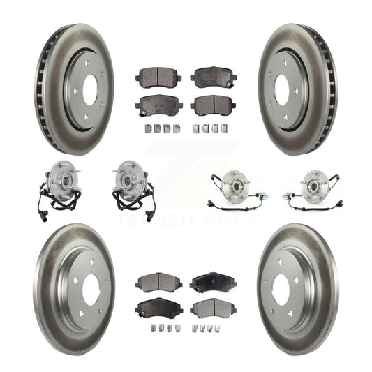 [Avant + Arrière] Kit d'ensemble roulement de roue et moyeu pour Chrysler Town & Country Dodge Grand Caravan Volkswagen Routan KBB-111593