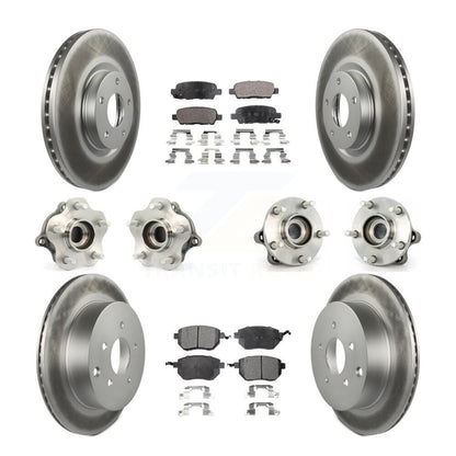[Avant + Arrière] Kit d'ensemble roulement de roue et moyeu pour 2003-2004 Nissan Murano AWD KBB-111596