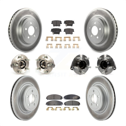 [Avant + Arrière] Kit d'ensemble roulement de roue et moyeu pour 2012-2013 Dodge Charger R T SE avec RWD 5.7L avec Police Package KBB-111610 par Transit Auto