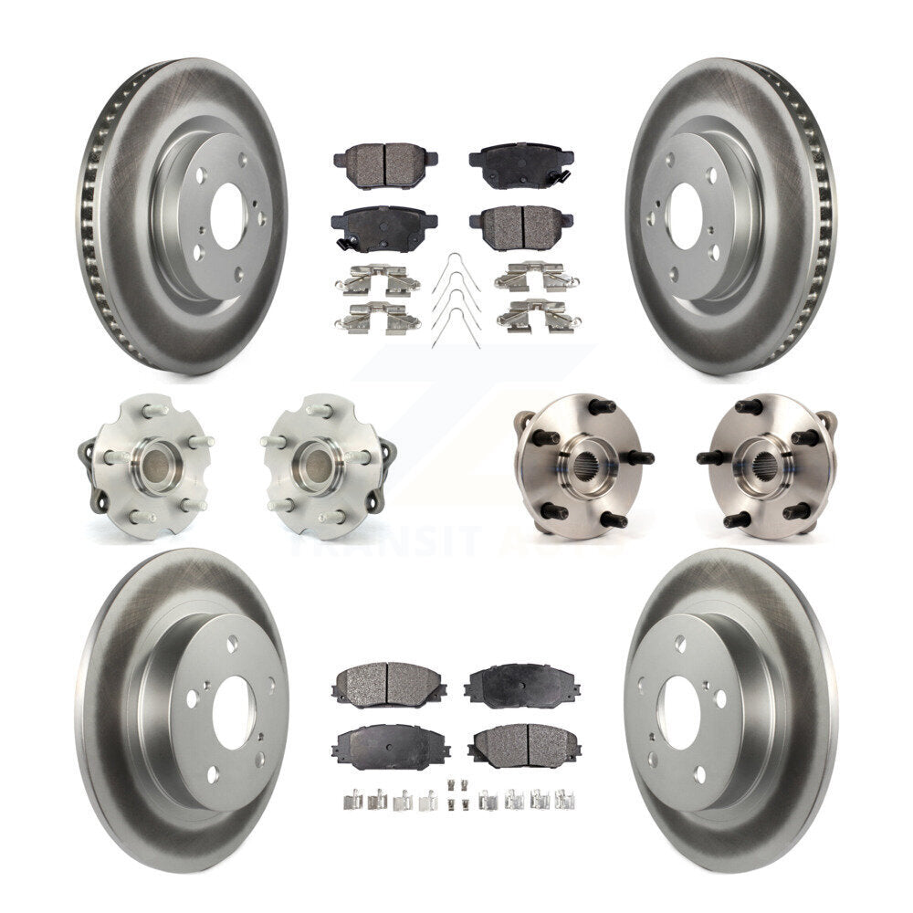 [Avant + Arrière] Kit d'ensemble roulement de roue et moyeu pour 2011-2016 Scion tC Automatic transmission KBB-111617