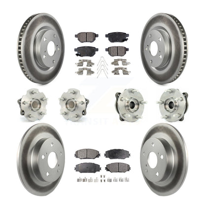 [Avant + Arrière] Kit d'ensemble roulement de roue et moyeu pour 2011-2016 Scion tC Manual transmission KBB-111620