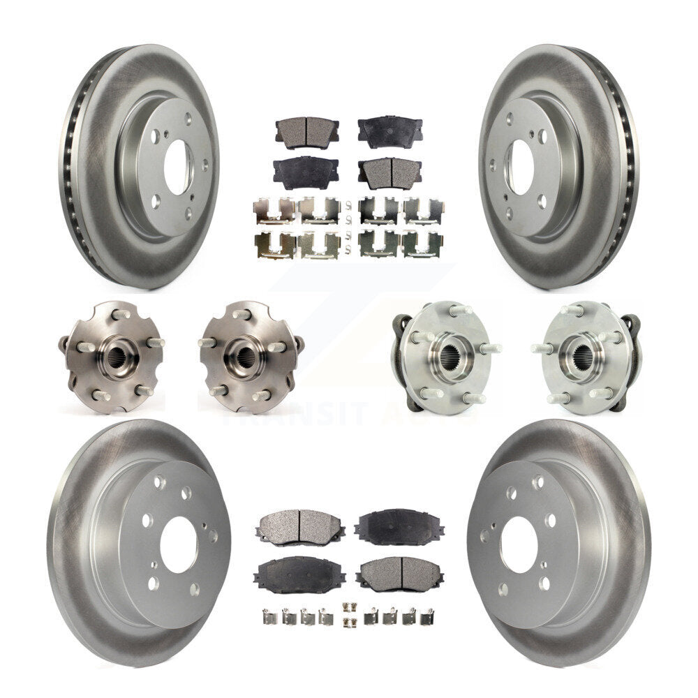 [Avant + Arrière] Kit d'ensemble roulement de roue et moyeu pour 2013-2018 Toyota RAV4 LE avec AWD KBB-111628