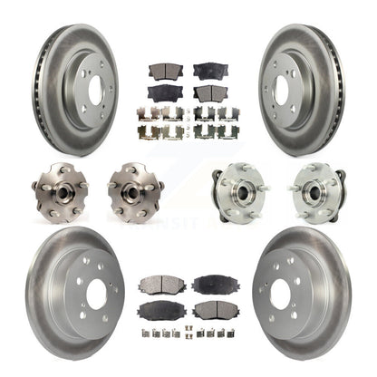 [Avant + Arrière] Kit d'ensemble roulement de roue et moyeu pour 2013-2018 Toyota RAV4 LE avec AWD KBB-111628