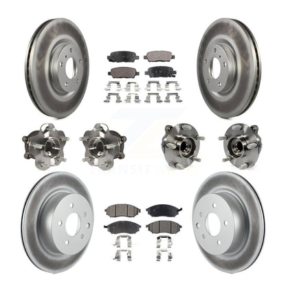 [Avant + Arrière] Kit d'ensemble roulement de roue et moyeu pour INFINITI G37 G35 EX35 G25 Nissan 370Z Q40 M35 QX50 M45 EX37 KBB-111630