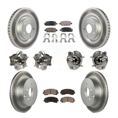 [Avant + Arrière] Kit d'ensemble roulement de roue et moyeu pour INFINITI Q50 Base Premium avec RWD KBB-111632 par Transit Auto