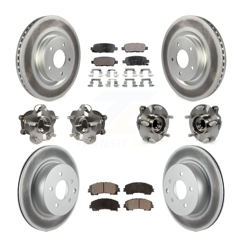 [Avant + Arrière] Kit d'ensemble roulement de roue et moyeu pour 2016-2017 INFINITI QX50 RWD KBB-111633