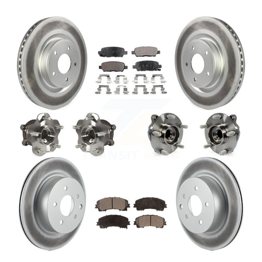 [Avant + Arrière] Kit d'ensemble roulement de roue et moyeu pour 2016-2017 INFINITI QX50 RWD KBB-111633