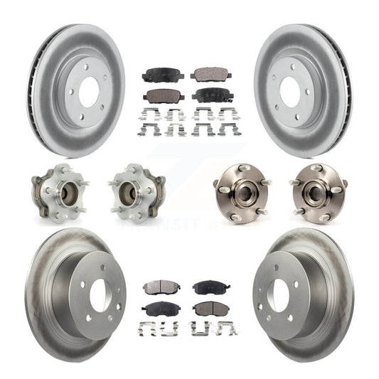 [Avant + Arrière] Kit d'ensemble roulement de roue et moyeu pour 2007-2012 Nissan Sentra SE-R avec 2.5L KBB-111639