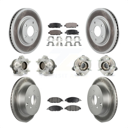[Avant + Arrière] Kit d'ensemble roulement de roue et moyeu pour 2016 Nissan Pathfinder FWD From 11 15 KBB-111642 par Transit Auto