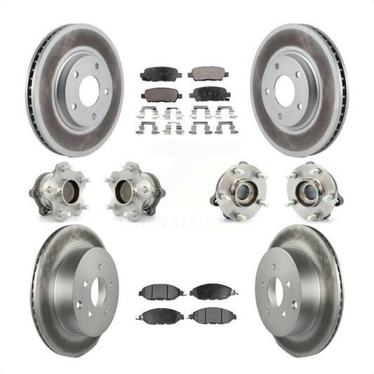 [Avant + Arrière] Kit d'ensemble roulement de roue et moyeu pour 2016 Nissan Pathfinder FWD From 11 15 KBB-111642 par Transit Auto