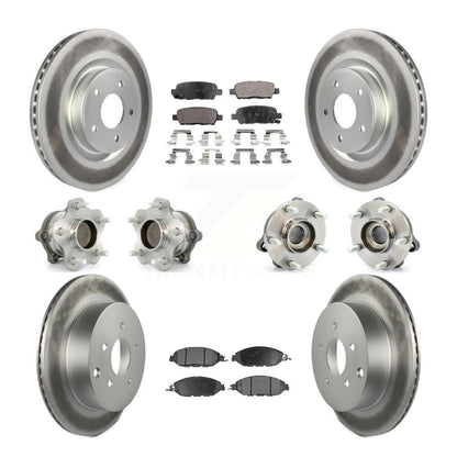 [Avant + Arrière] Kit d'ensemble roulement de roue et moyeu pour Nissan Pathfinder Murano INFINITI QX60 JX35 FWD KBB-111646